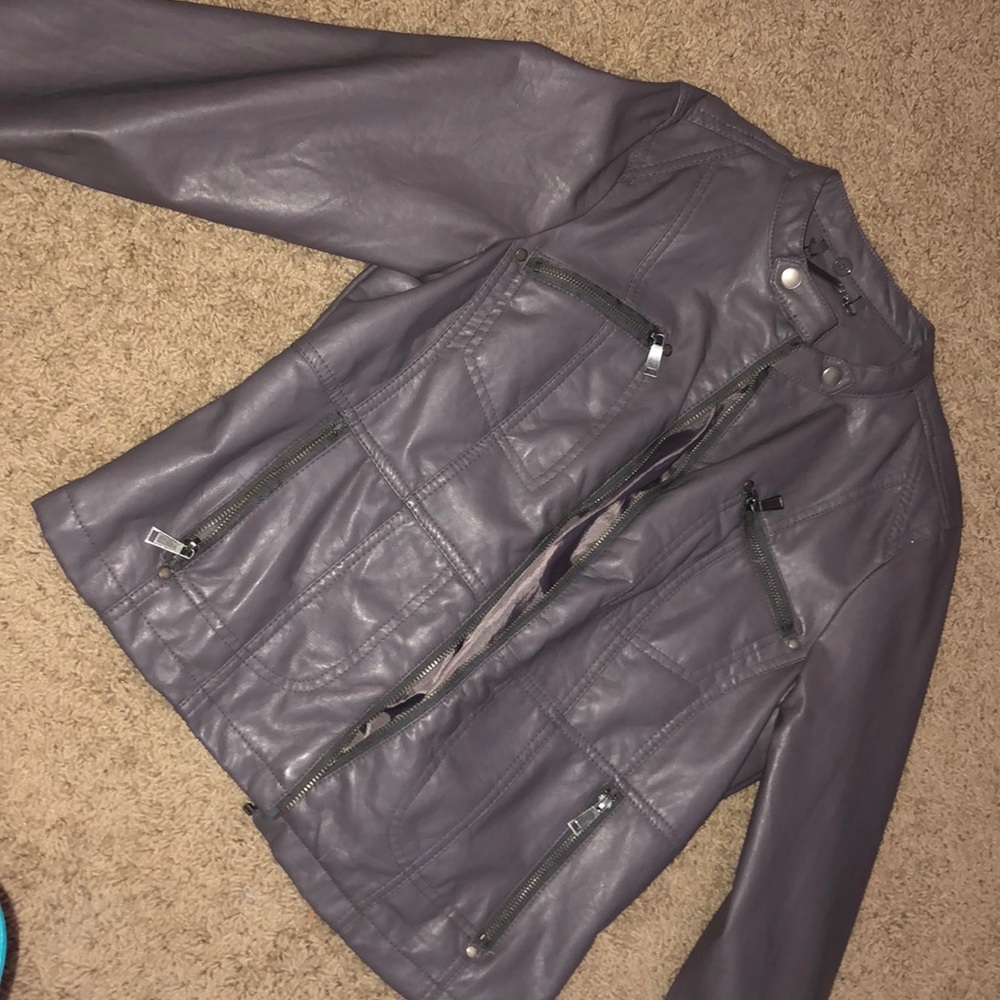 Faux leather jacket